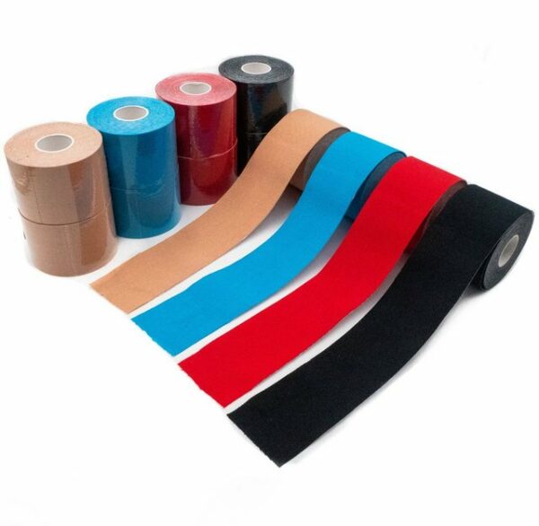 Axion Kinesiologie-Tape Kinesio-Tapes selbstklebend - Wasserfeste Tapes, 4 Farben (Set, 12-St) Physiotape, Sporttape Bandage, für Ihre Physiotherapie