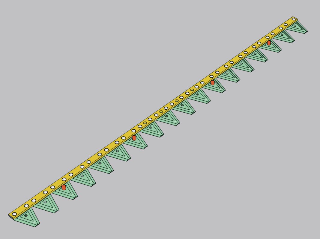 ESM Messer Schwinghebel 114 cm