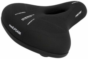 Fischer Fahrrad R.E.Med Memory Foam Sattel Schwarz