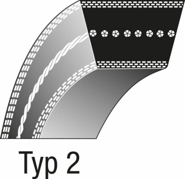 Keilriemen Typ 2 - 9.70 x 762.10 Li