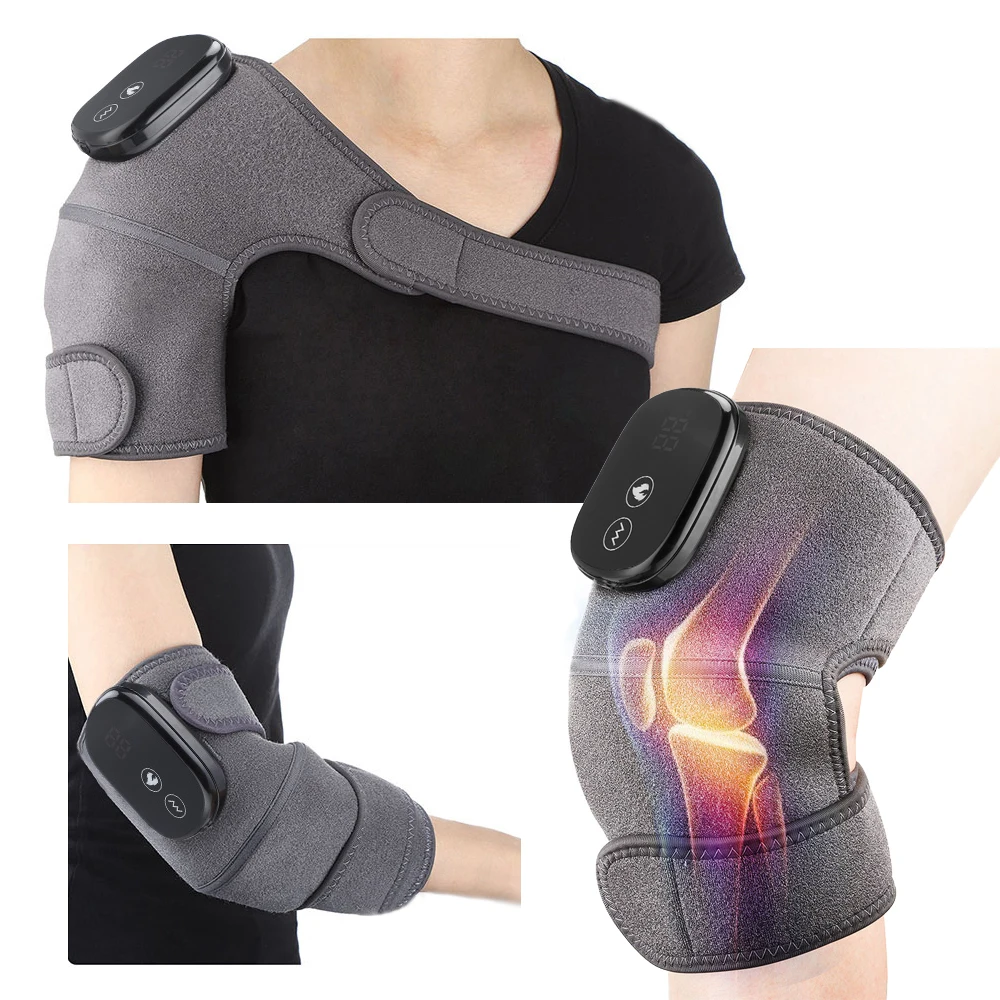 Smart Arthritis Heating Joint Wrap Vibration Physiotherapy Electric Knee Massager with Heat