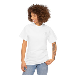 Printify T-Shirt „Minimalistisches Herz“ – White / XL