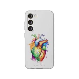 Printify Rainbow Herz – Handyhülle – Samsung Galaxy S23