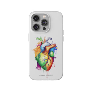 Printify Rainbow Herz – Handyhülle – iPhone 14 Pro