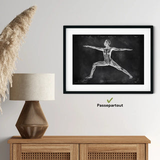 Animus Medicus Yoga Anatomie Poster – Chalkboard – A1