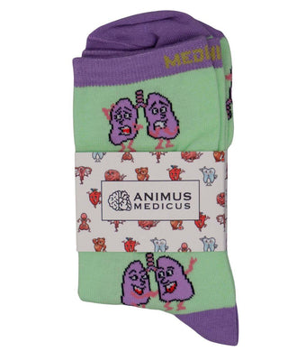 Animus Medicus Lungen Anatomie Socken aus Bio-Baumwolle – 43-46