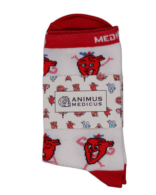 Animus Medicus Herz Anatomie Socken aus Bio-Baumwolle – 43-46