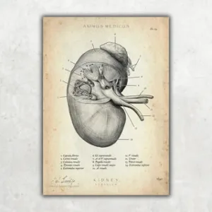 Animus Medicus Nieren Anatomie – A1