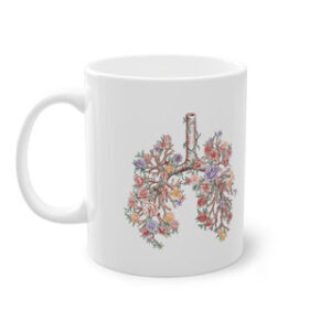 Blumen Lunge Tasse - 11oz / White / Glossy Printify